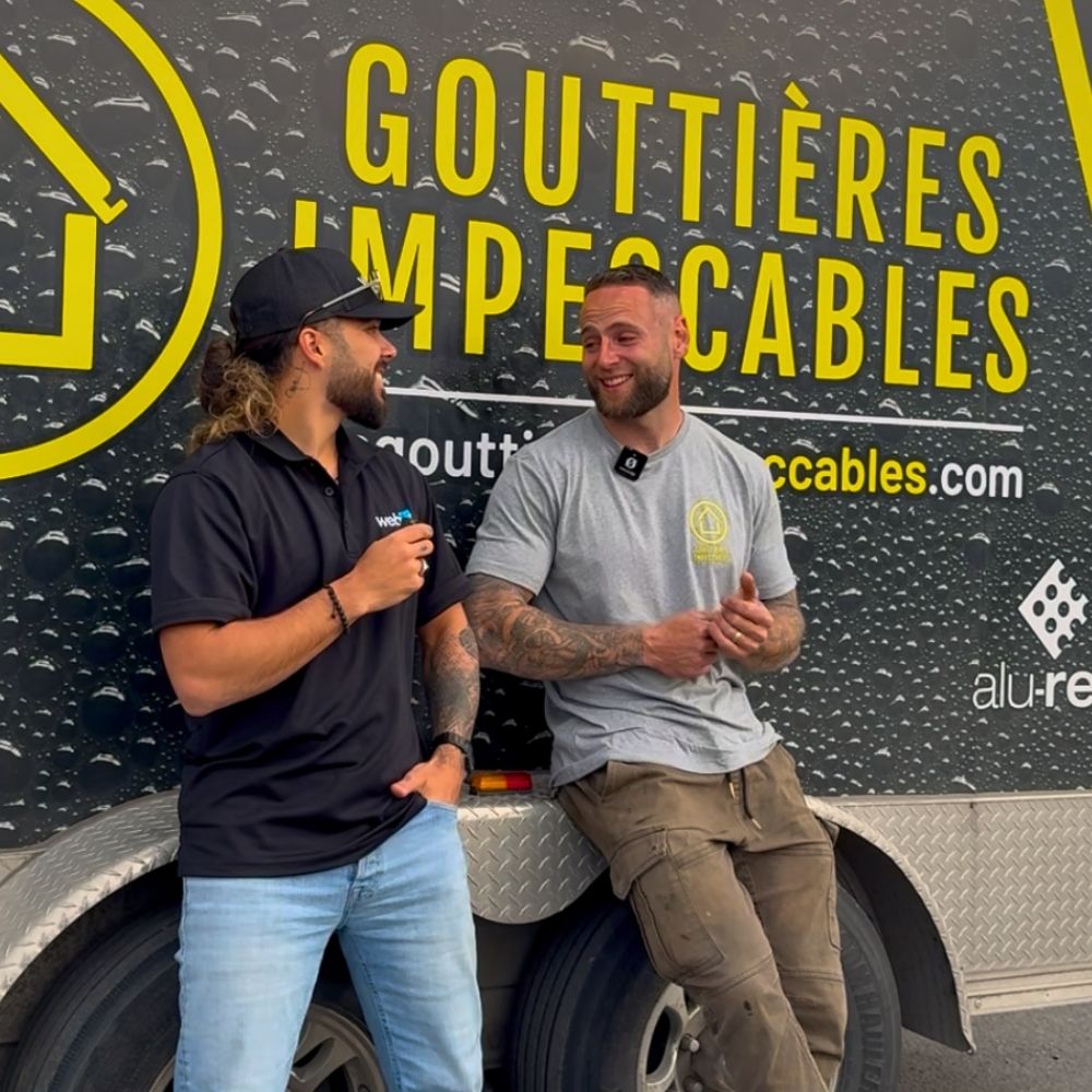 Équipe Gouttières Impeccables avec Webici